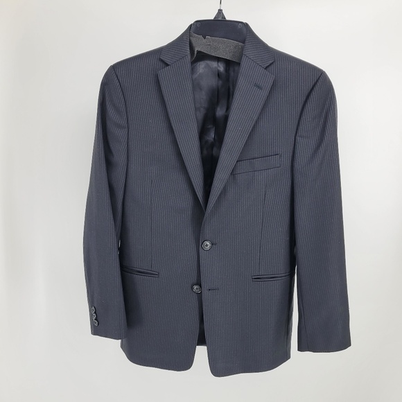 Michael Kors Boys Youth Black Blazer Jacket Suit Coat Formal Size 14R